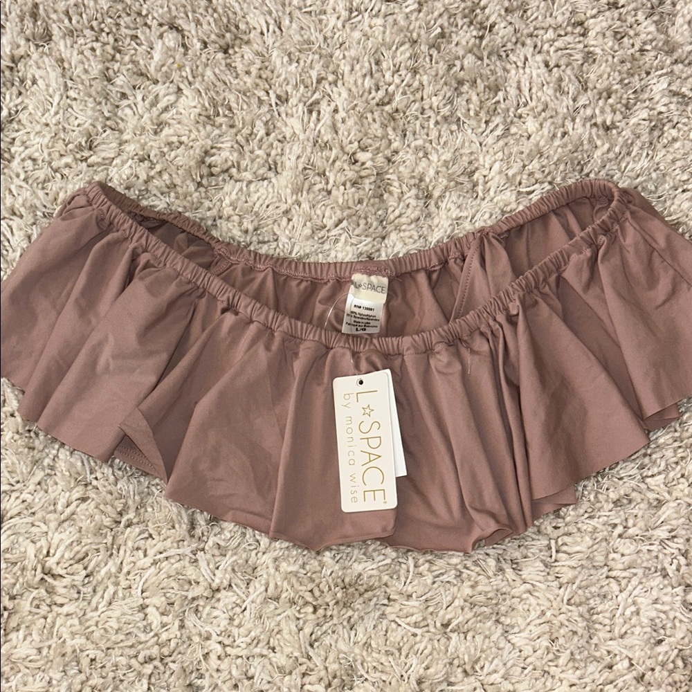 L*Space Mauve Ruffle Bikini Bottom - Picture 2 of 2
